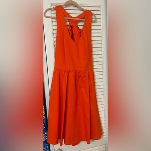Lauren James orange mini dress size small